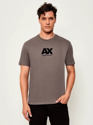 Armani Exchange T-shirt | Regular Fit brązowy