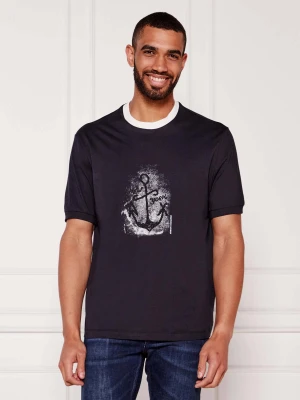 Armani Exchange T-shirt | Regular Fit granatowy