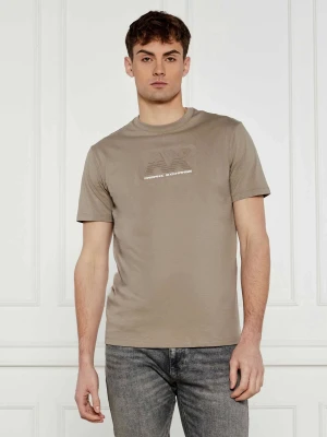 Armani Exchange T-shirt | Regular Fit beżowy