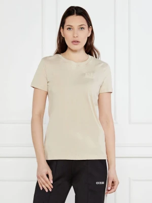 Armani Exchange T-shirt | Regular Fit beżowy