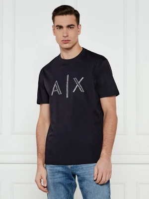 Armani Exchange T-shirt | Regular Fit granatowy