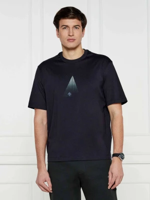 Armani Exchange T-shirt | Regular Fit granatowy