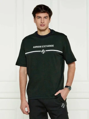 Armani Exchange T-shirt | Regular Fit zielony