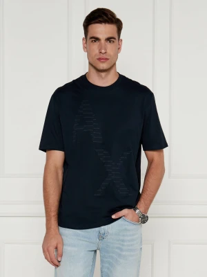 Armani Exchange T-shirt | Regular Fit granatowy