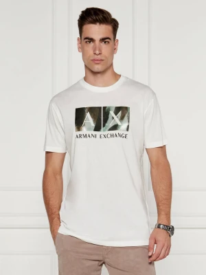 Armani Exchange T-shirt | Regular Fit biały