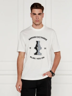 Armani Exchange T-shirt | Regular Fit biały