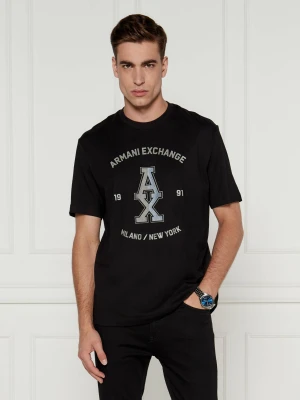 Armani Exchange T-shirt | Regular Fit czarny