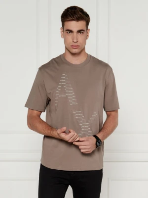 Armani Exchange T-shirt | Regular Fit brązowy