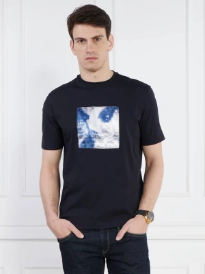 Armani Exchange T-shirt | Regular Fit granatowy