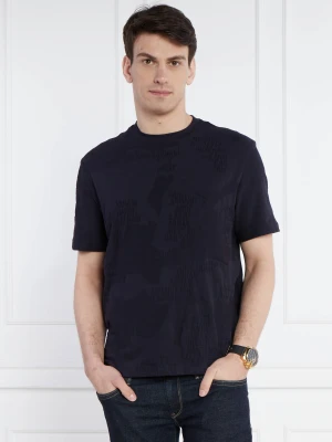 Armani Exchange T-shirt | Regular Fit granatowy