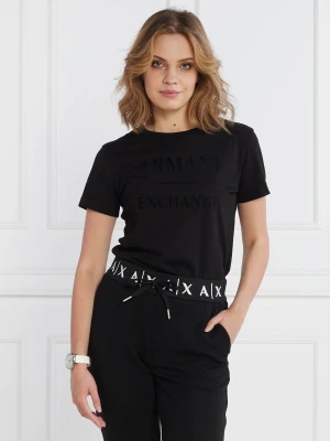 Armani Exchange T-shirt | Regular Fit czarny