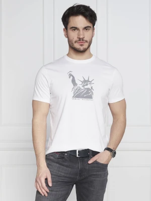 Armani Exchange T-shirt | Regular Fit biały