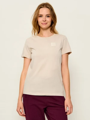 Armani Exchange T-shirt | Regular Fit beżowy