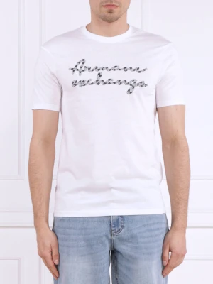 Armani Exchange T-shirt | Regular Fit biały