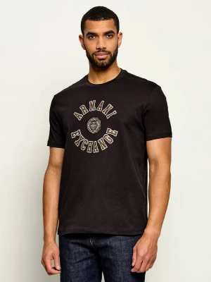 Armani Exchange T-shirt | Regular Fit brązowy