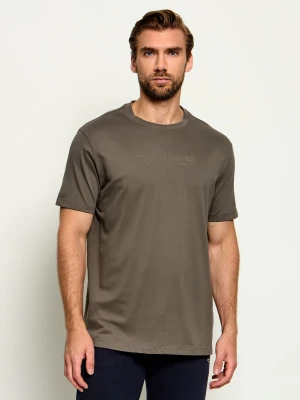Armani Exchange T-shirt | Regular Fit brązowy