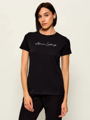 Armani Exchange T-shirt | Regular Fit czarny