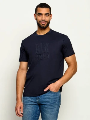 Armani Exchange T-shirt | Regular Fit granatowy