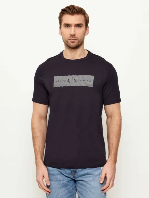 Armani Exchange T-shirt | Slim Fit granatowy