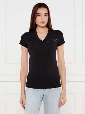 Armani Exchange T-shirt | Slim Fit czarny