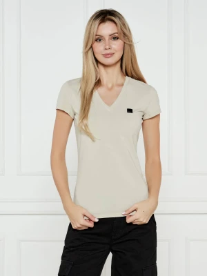 Armani Exchange T-shirt | Slim Fit beżowy