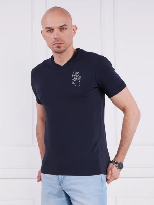 Armani Exchange T-shirt | Slim Fit granatowy