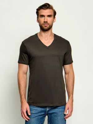 Armani Exchange T-shirt | Slim Fit brązowy