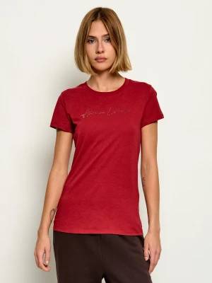 Armani Exchange T-shirt | Slim Fit czerwony