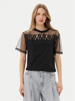 Armani Exchange T-Shirt XW000516 AF10359 UC001 Czarny Cropped Fit