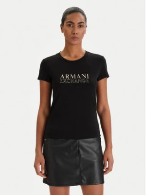 Armani Exchange T-Shirt XW001837 AF16294 UC001 Czarny Slim Fit