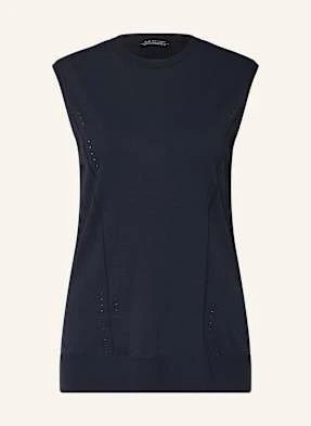 Armani Exchange Top Z Dzianiny blau