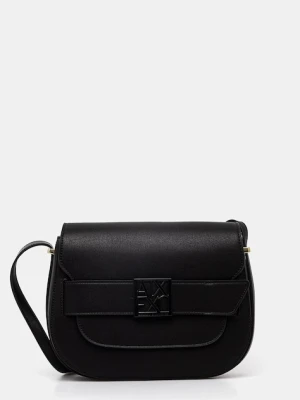 Armani Exchange torebka crossbody damska z imitacji skóry czarny