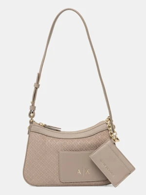 Armani Exchange torebka hobo damska z imitacji skóry