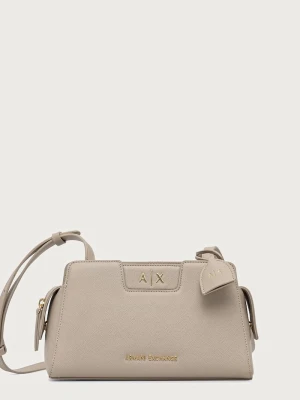 Armani Exchange torebka crossbody damska beżowy