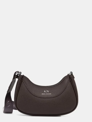 Armani Exchange torebka crossbody damska z imitacji skóry brązowy