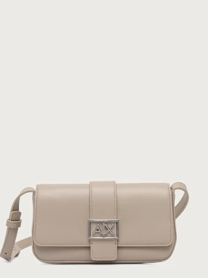 Armani Exchange torebka crossbody damska z imitacji skóry beżowy