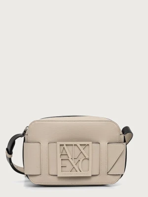 Armani Exchange torebka crossbody damska z imitacji skóry beżowy