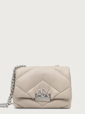 Armani Exchange torebka crossbody damska z imitacji skóry beżowy