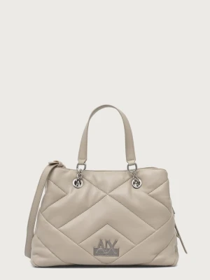 Armani Exchange torebka crossbody damska z imitacji skóry beżowy