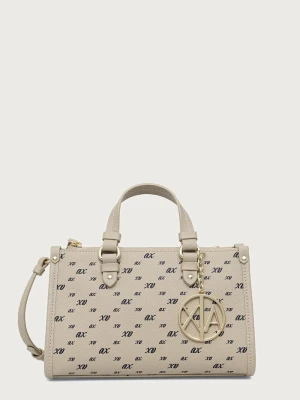 Armani Exchange torebka crossbody damska z imitacji skóry beżowy