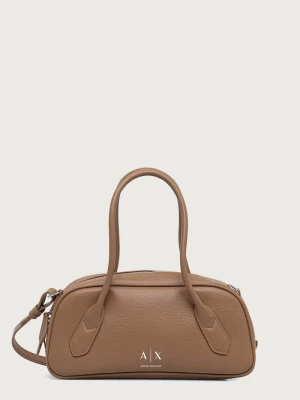Armani Exchange torebka crossbody damska z imitacji skóry beżowy