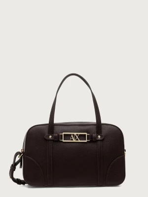 Armani Exchange torebka crossbody damska z imitacji skóry brązowy