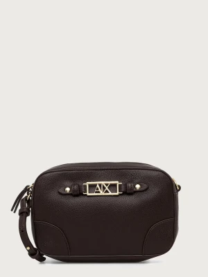 Armani Exchange torebka crossbody damska z imitacji skóry brązowy