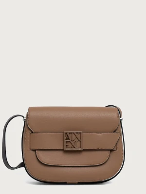 Armani Exchange torebka crossbody damska z imitacji skóry brązowy
