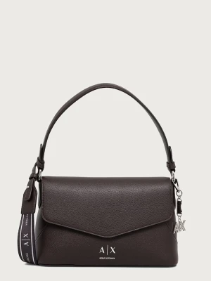 Armani Exchange torebka crossbody damska z imitacji skóry brązowy