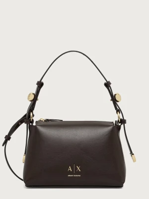 Armani Exchange torebka crossbody damska z imitacji skóry brązowy