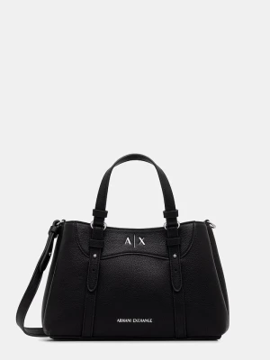 Armani Exchange torebka crossbody damska z imitacji skóry czarny