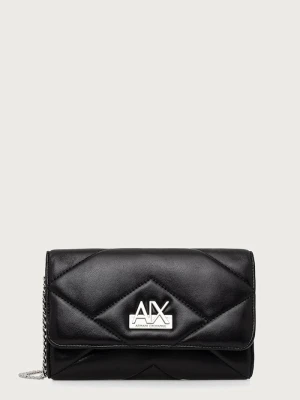 Armani Exchange torebka crossbody damska z imitacji skóry czarny
