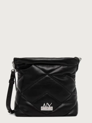 Armani Exchange torebka crossbody damska z imitacji skóry czarny