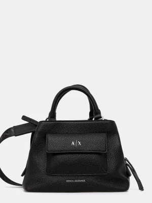 Armani Exchange torebka crossbody damska z imitacji skóry czarny